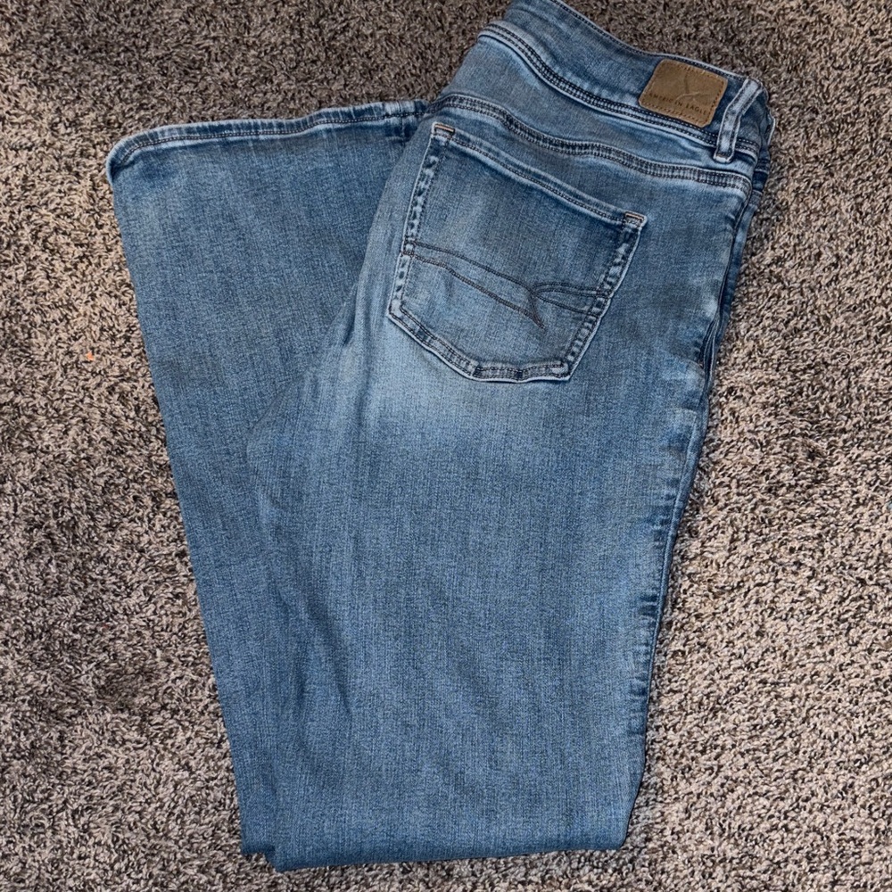 American Eagle Flared Classic Blue Denim Jeans
